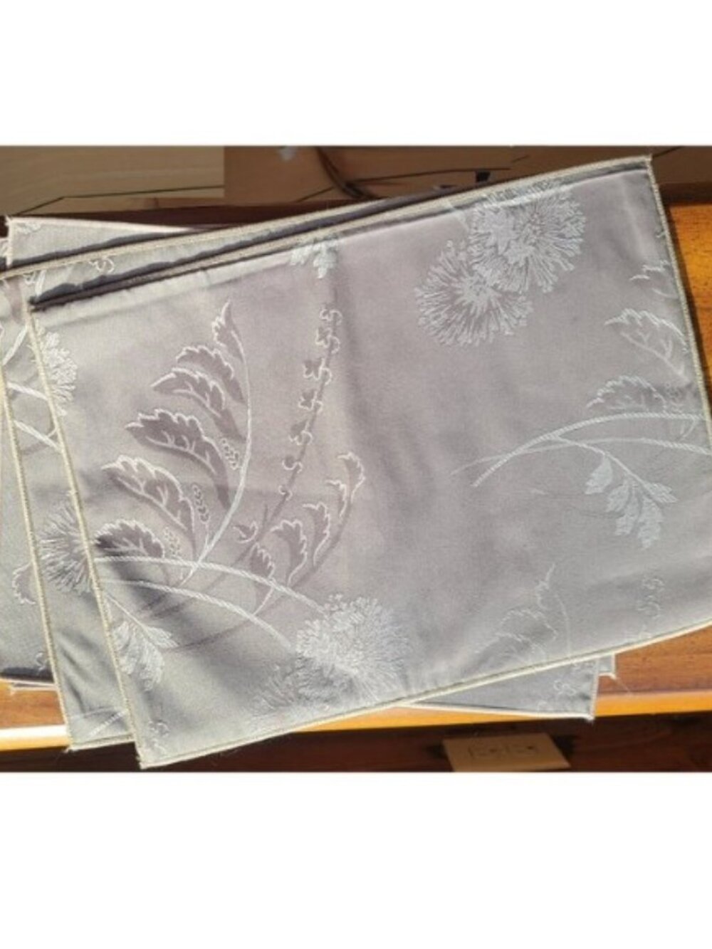 Set of Four Damask Placemats